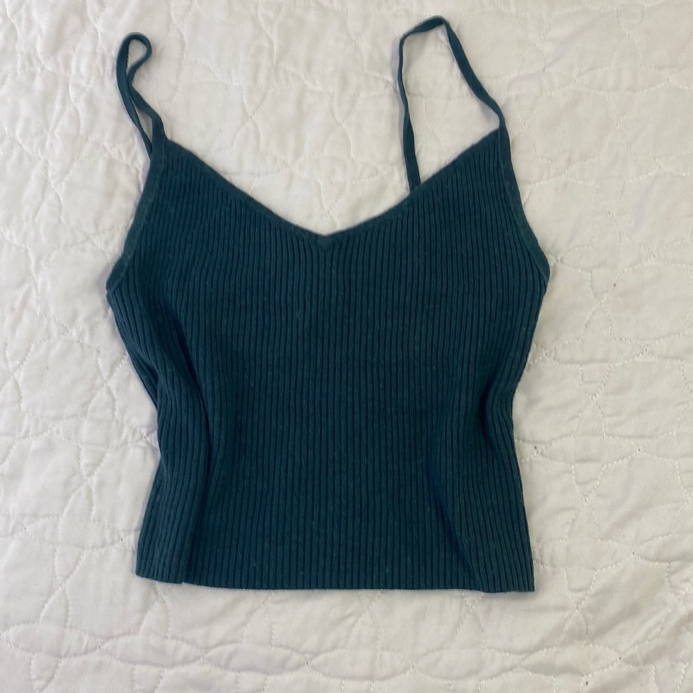 Green tank top